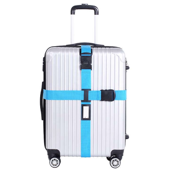 สายรัดกระเป๋าเดินทาง 4ทิศ มีรหัสล๊อคสาย เข็มขัดรัดกระเป๋า