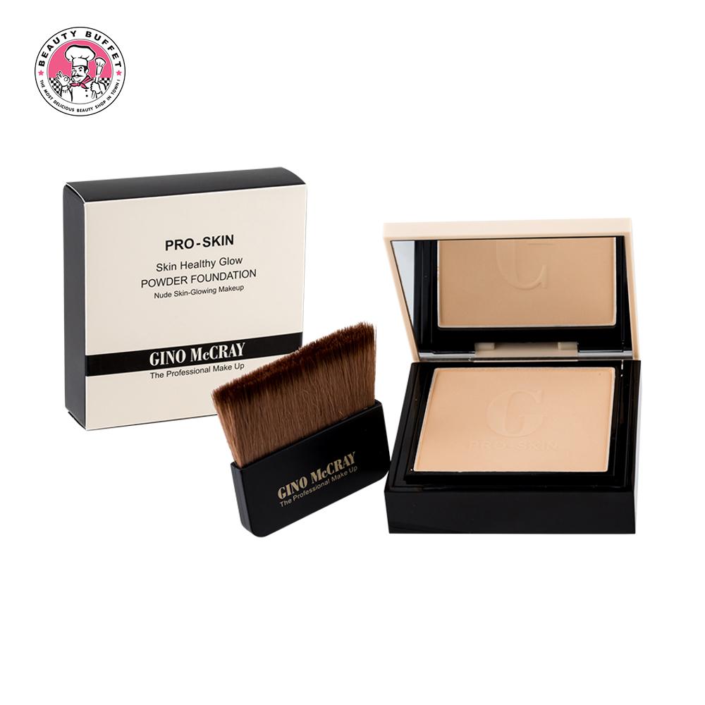 GINO MCCRAY THE PROFESSIONAL MAKE UP SKIN HEALTHY GLOW POWDER FOUNDATION จีโน่ แม็คเครย์ เดอะ โปรเฟสชั่นนอล เมคอัพ สกิน เฮลท์ตี้ โกลว์ พาวเดอร์ ฟาวเดชั่น (9 g)