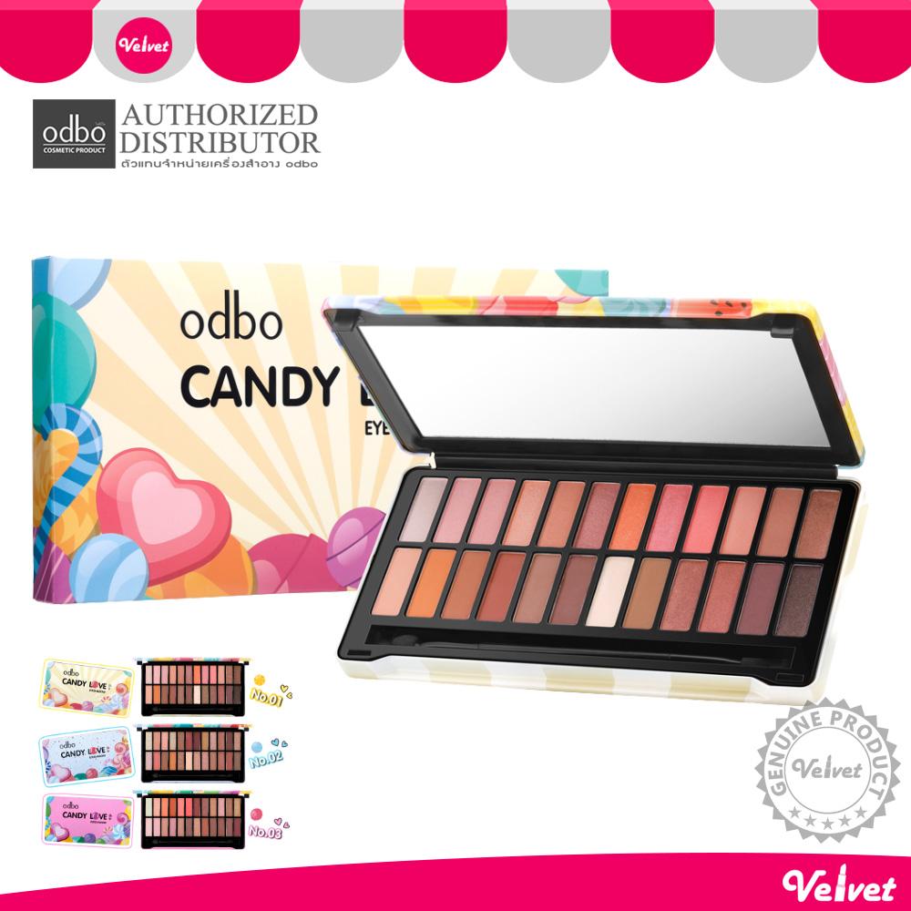odbo แคนดี้ เลิฟ อายแชโดว์ พาเลท Candy love eyeshadow palette OD237