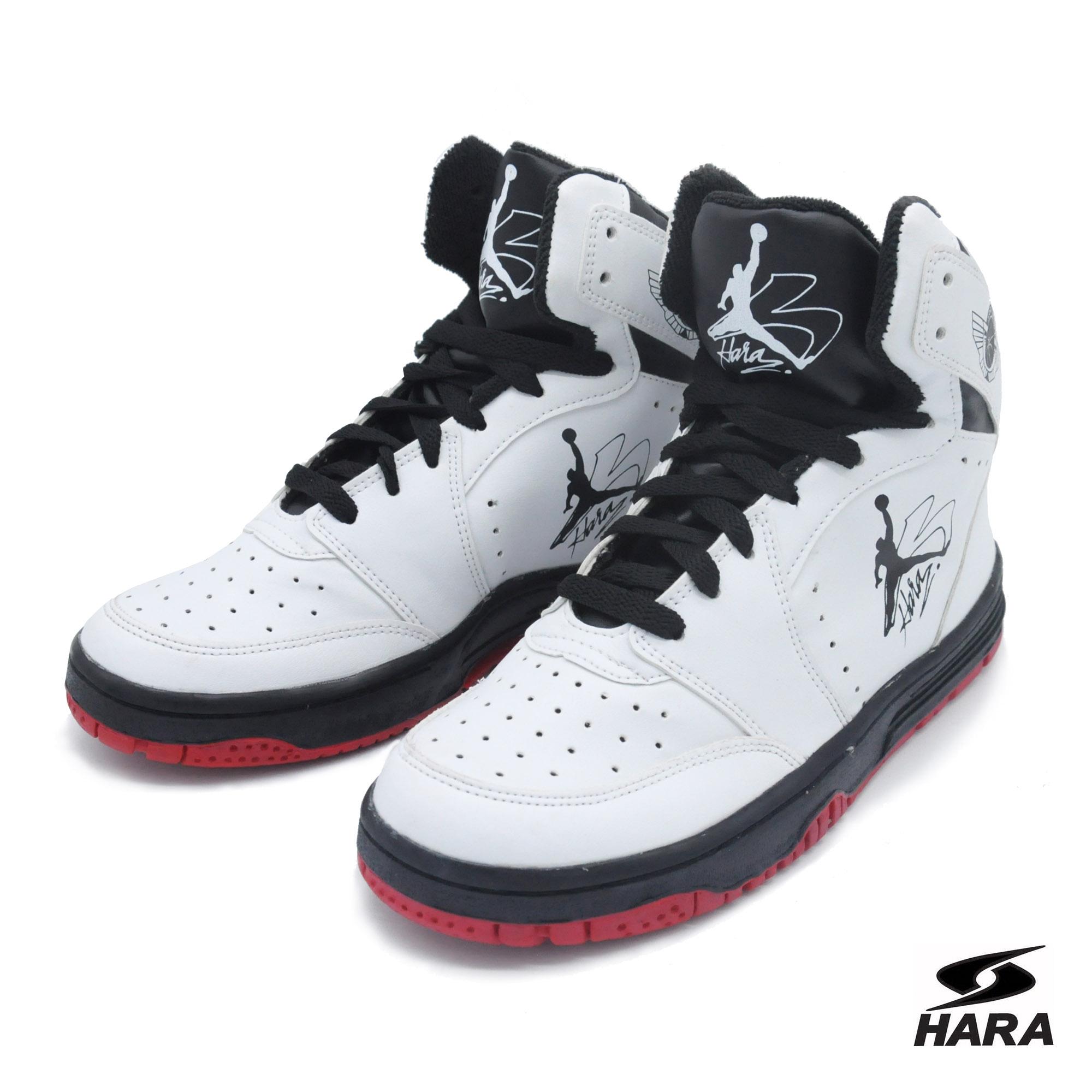 HARA Sports รองเท้าผ้าใบ รองเท้าหุ้มข้อ รุ่น T126N สีขาวดำ HARA Sports รองเท้าผ้าใบ รองเท้าหุ้มข้อ รุ่น T126N สีขาวดำ