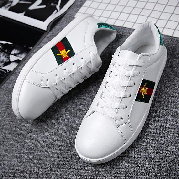 ชาย หนัง Fashion SNEAKER Student skate Sport รองเท้าส้นสูง bml