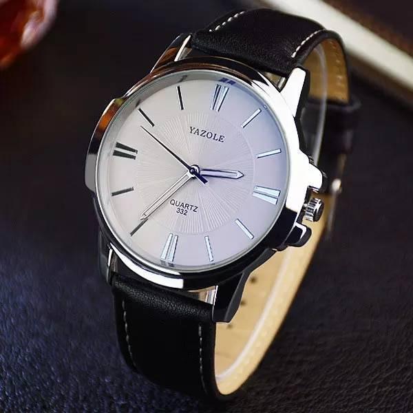 YAZOLE 332 Luxury watch men Stainless steel quartz leather strap business casual watches สินค้าพร้อมส่ง (มีบริการเก็บเงินปลายทาง) R-014 -นาฬิกาแฟชั่น YAZOLE 332 Luxury watch men Stainless steel quartz leather strap business casual watches สินค้าพร้อมส่ง (มีบริการเก็บเงินปลายทาง) R-014 -นาฬิกาแฟชั่น