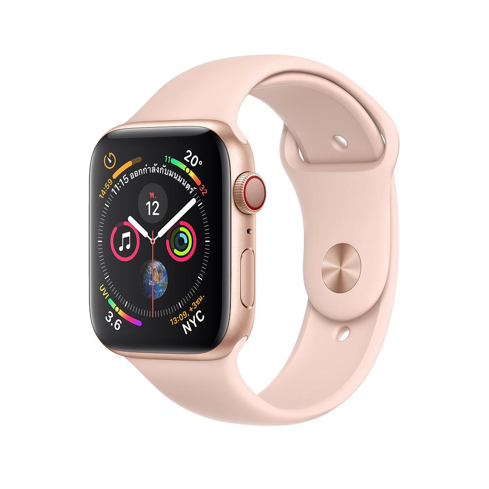 AppleWatch Series4 GPS+Cellular, 44mm Gold Aluminium Case with Pink Sand Sport Band