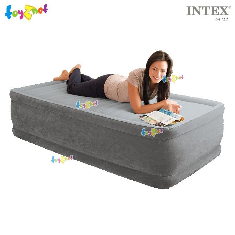 Intex ส่งฟรี ที่นอนเป่าลม คอมฟอร์ท-พลัช 3.5 ฟุต (ทวิน) 0.99x1.91x0.46 ม. ที่สูบลมไฟฟ้าในตัว รุ่น 64412 Intex ส่งฟรี ที่นอนเป่าลม คอมฟอร์ท-พลัช 3.5 ฟุต (ทวิน) 0.99x1.91x0.46 ม. ที่สูบลมไฟฟ้าในตัว รุ่น 64412