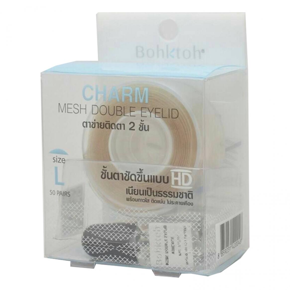 BOHKTOH CHARM MESH DOUBLE EYELID TAPE Size L บอกต่อ ตาข่ายติดตา 2 ชั้น BOHKTOH CHARM MESH DOUBLE EYELID TAPE Size L บอกต่อ ตาข่ายติดตา 2 ชั้น