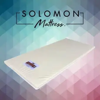 Solomon ที่นอนปิกนิคยางพารา ขนาด 5 ฟุต หนา 2 นิ้ว หุ้มหนัง PVC - สีครีม