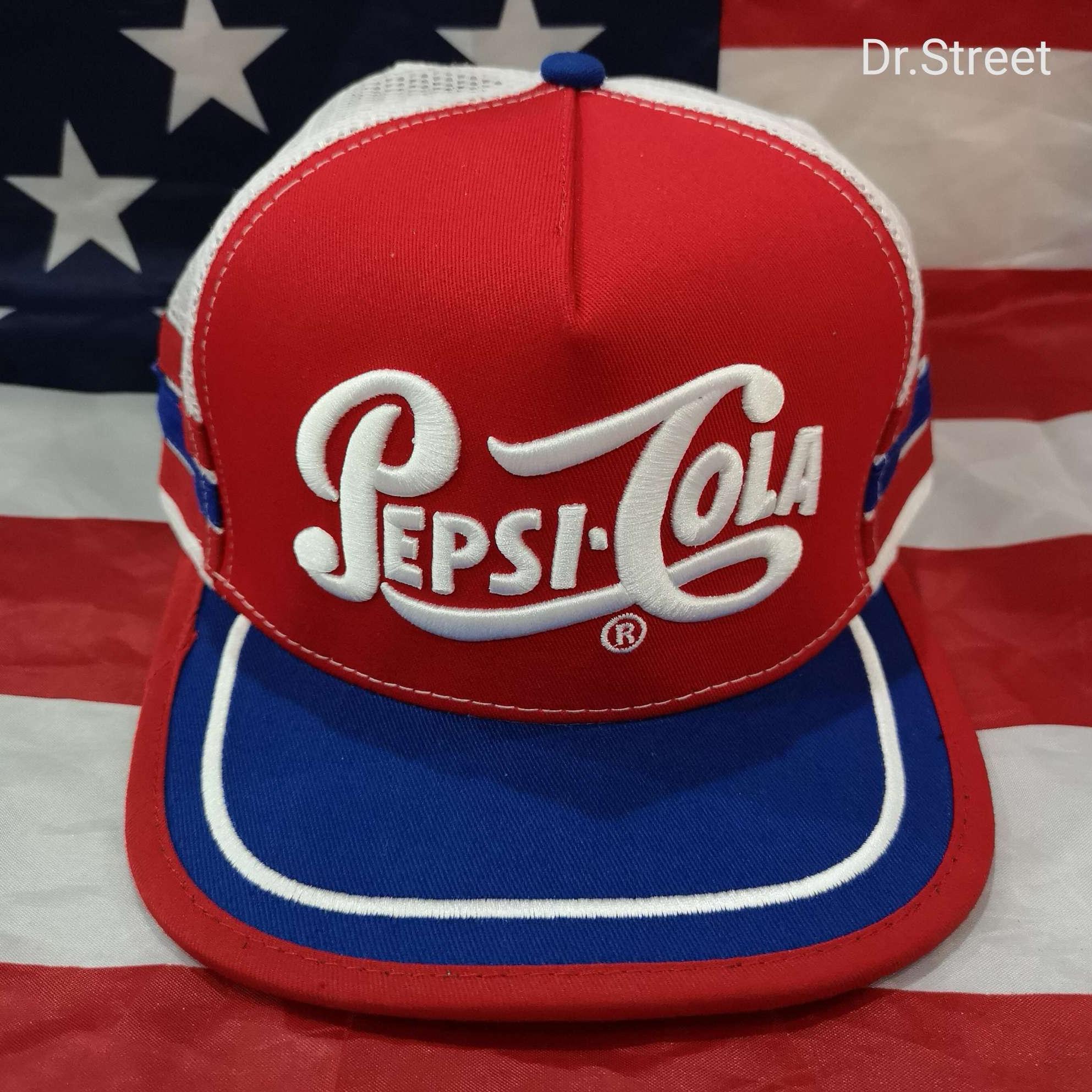 Dr.street หมวกตาข่ายวินเทจ 3แถบ