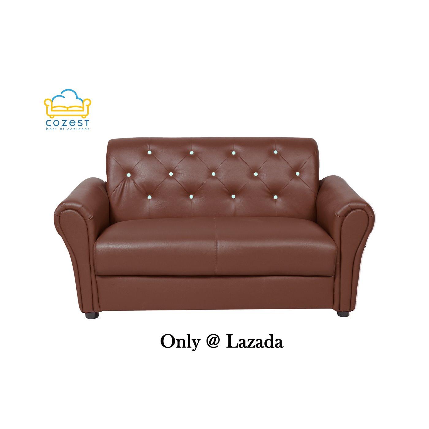 Cozest โซฟา 2Pรุ่นLabel ST032/14 PD#799นต+กระดุมขาว140*75*76cm. Cozest โซฟา 2Pรุ่นLabel ST032/14 PD#799นต+กระดุมขาว140*75*76cm.
