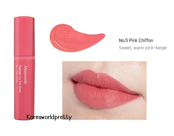 Mamonde Highlight Lip Tint Matte 5g ไฮไลท์ลิปทิ้นท์เนื้อแมตช์ แพคเกจกระทัดรัดพกพาสะดวก ใช้ง่าย Mamonde Highlight Lip Tint Matte 5g ไฮไลท์ลิปทิ้นท์เนื้อแมตช์ แพคเกจกระทัดรัดพกพาสะดวก ใช้ง่าย