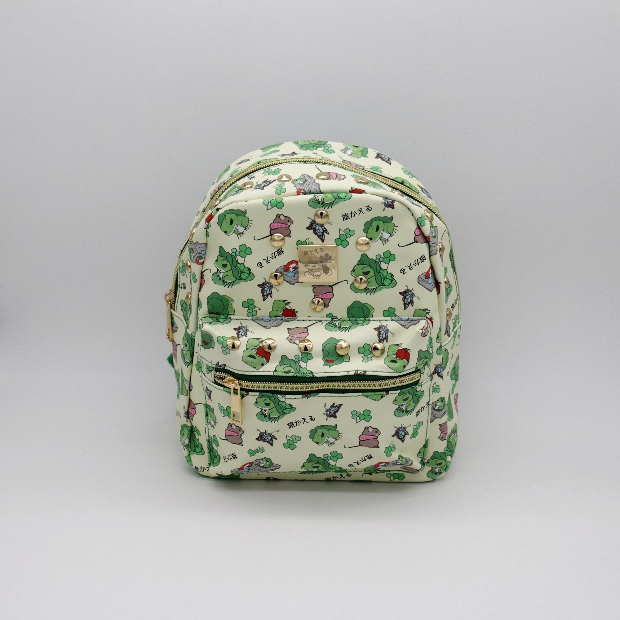 กระเป๋าเป้สำหรับเด็ก กระเป๋านักเรียน กระเป๋าสะพายหลัง Preschool Backpack Kindergarten Nursery School Kids Children Toddler Junior Cartoon Bag - Frog