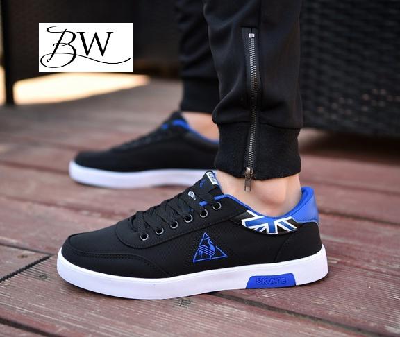 BW รองเท้าผ้าใบผู้ชาย สไตล์ สปอร์ต นุ่มสบาย สไตล์แบรนด์ดัง