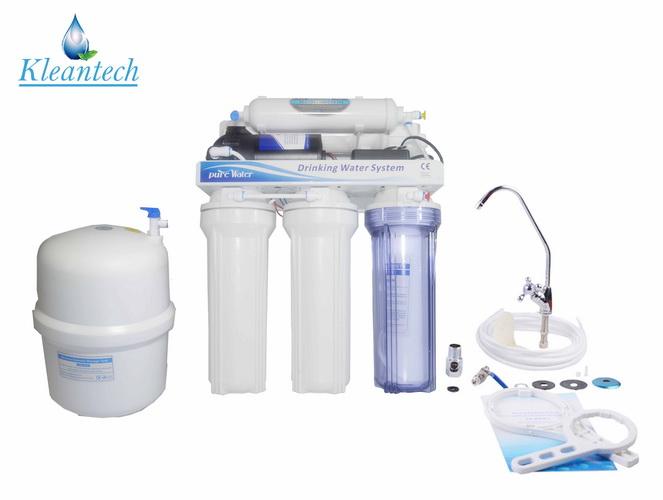 KLEANTECH เครื่องกรองน้ำ ระบบRO ฟรี อัพเกรดเป็นถังไฟเบอร์ ปลอดสนิม water purifier Reverse Osmosis system with storage tank