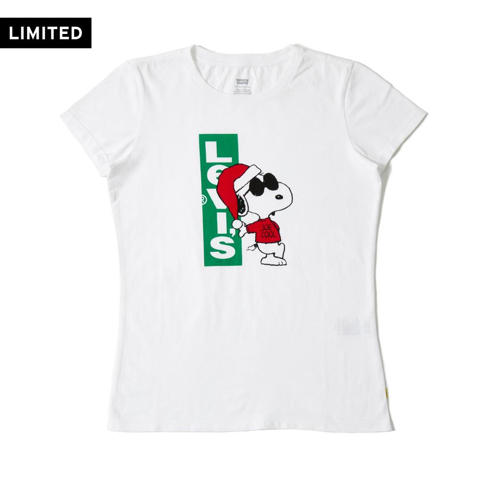 เสื้อยืดหญิง LEVI'S® X PEANUTS® SLIM CREW NECK TEE - RED TAB