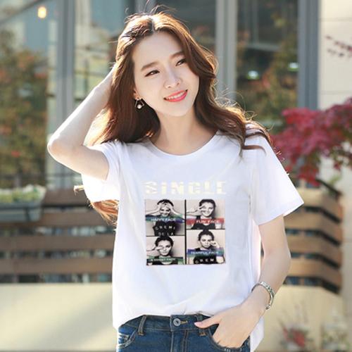 เสื้อยืด แฟชั่นแนวเกาหลี สกรีนลาย SINGLE เสื้อยืด แฟชั่นแนวเกาหลี สกรีนลาย SINGLE