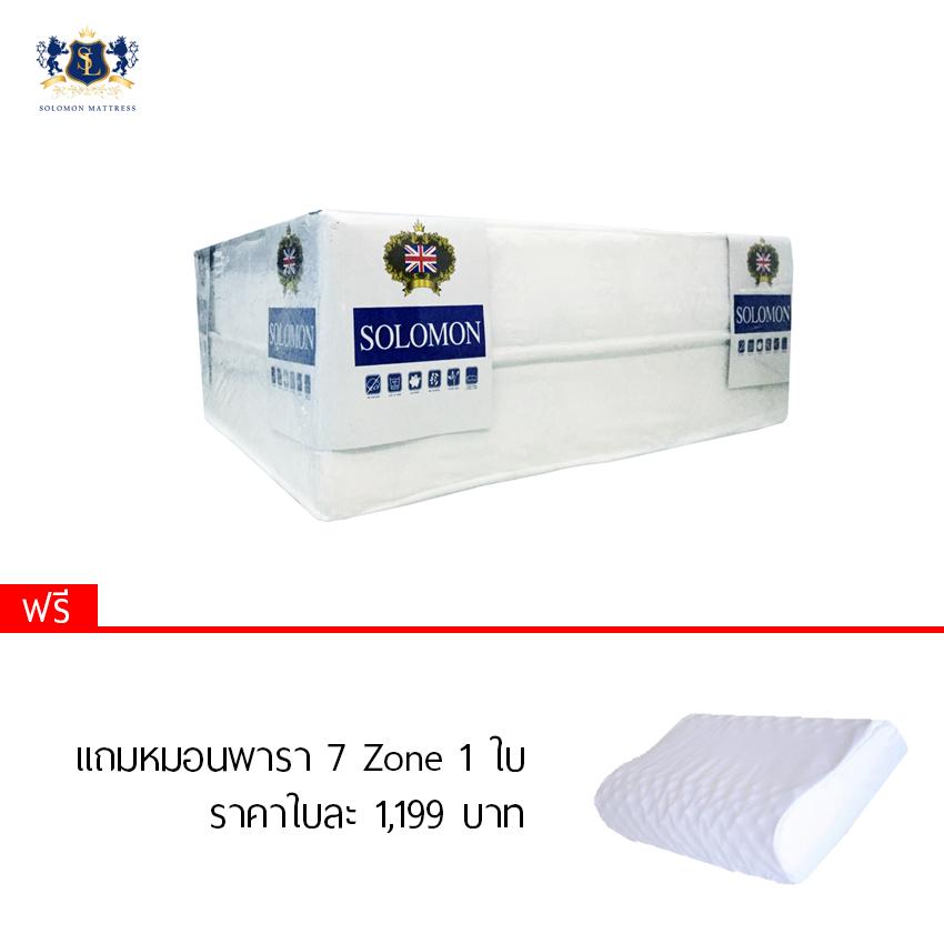 Solomon ที่นอนพับสุขภาพ วัสดุยางนำเข้าล่าสุด ขนาด 3.5’ รุ่น Hi class สีขาว แถมฟรี หมอนพารา 7 Zone 100% 1ใบ ราคา 1,190 บาท Solomon ที่นอนพับสุขภาพ วัสดุยางนำเข้าล่าสุด ขนาด 3.5’ รุ่น Hi class สีขาว แถมฟรี หมอนพารา 7 Zone 100% 1ใบ ราคา 1,190 บาท