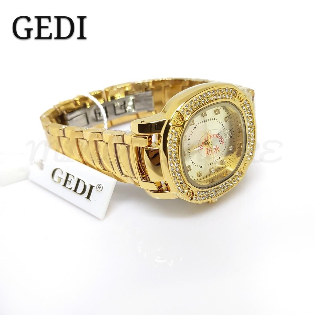 ถูกที่สุด! ของแท้ 100% นาฬิกา ก้านแก้ว Gedi YH-3200 นาฬิกาข้อมือผู้หญิง จีดี้ ล้อมเพชร พร้อมส่ง ตัดสายให้ฟรี!