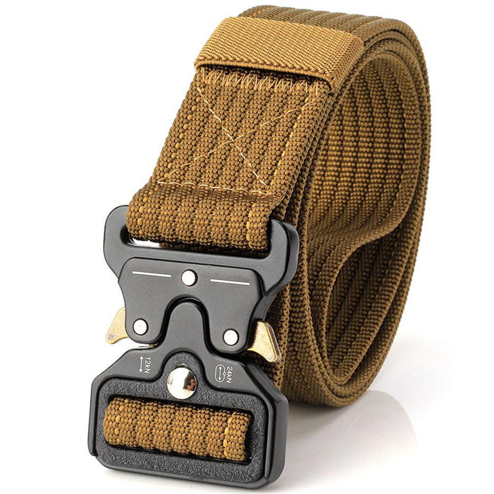 เข็มขัดผู้ชาย เข็มขัด ผู้ชาย Men Military Belt Buckle Adjustable Combat Rescue Rigger Tool Waistband Tactical
