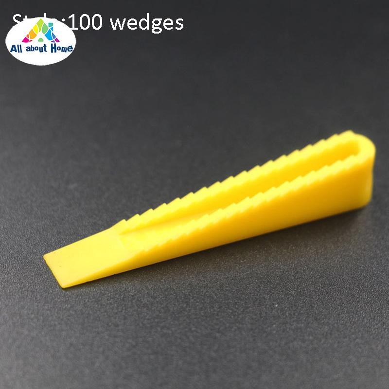 ส่วนลด ABH 50/100Pcs Tile Leveling Wedges Spacers System Flooring Level Lippage Color family : 100 wedges ส่วนลด ABH 50/100Pcs Tile Leveling Wedges Spacers System Flooring Level Lippage Color family : 100 wedges