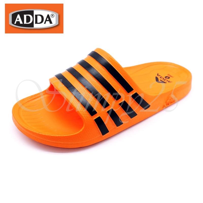 ADDA 55R01 เด็กสตรีบุรุษลายรองเท้าแตะฤดูร้อนชายหาดสบาย ๆ เดินรองเท้าที่ทันสมัยเปิดนิ้วเท้า