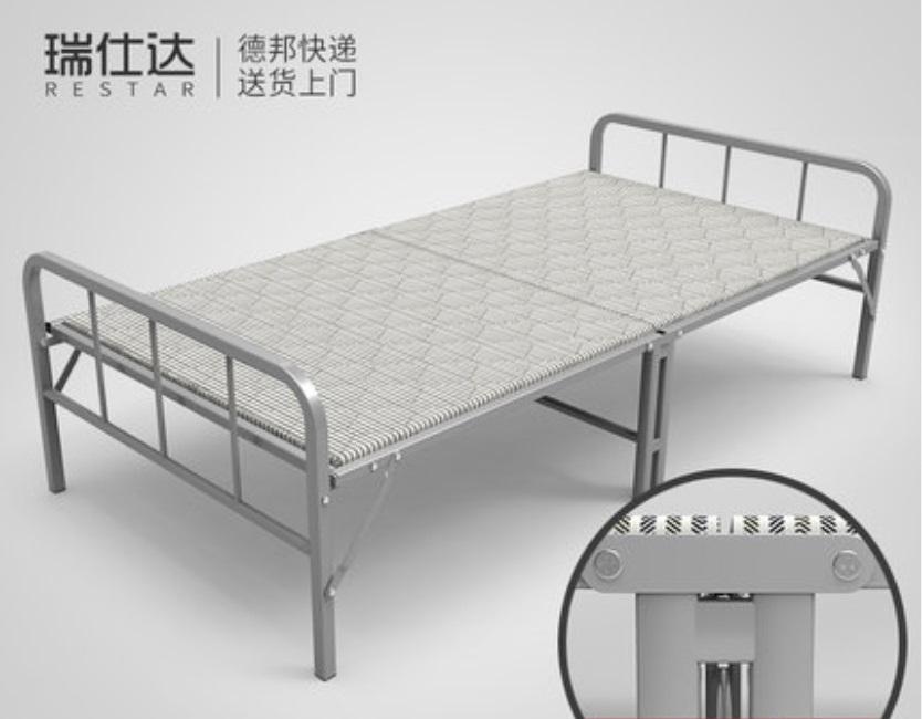 RESTAR เตียงเสริมแบบพับได้สีขาว รุ่น Daybed ขนาด 100 cm (ฟรีหมอนและผ้าห่มขนแกะ)