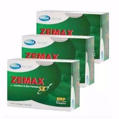 Mega We Care Zemax SXอาหารเสริมฟิตความเป็นชาย(3กล่อง/ 30เม็ด)