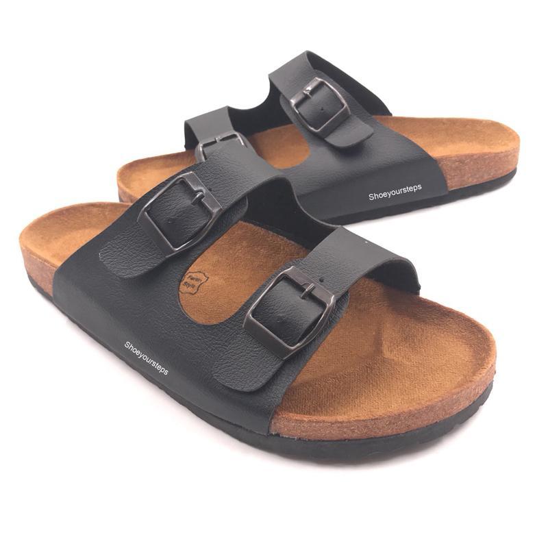 รองเท้าแตะ รองเท้าแฟชั่น ทรง Birkenstock สีดำ และ สีขาว