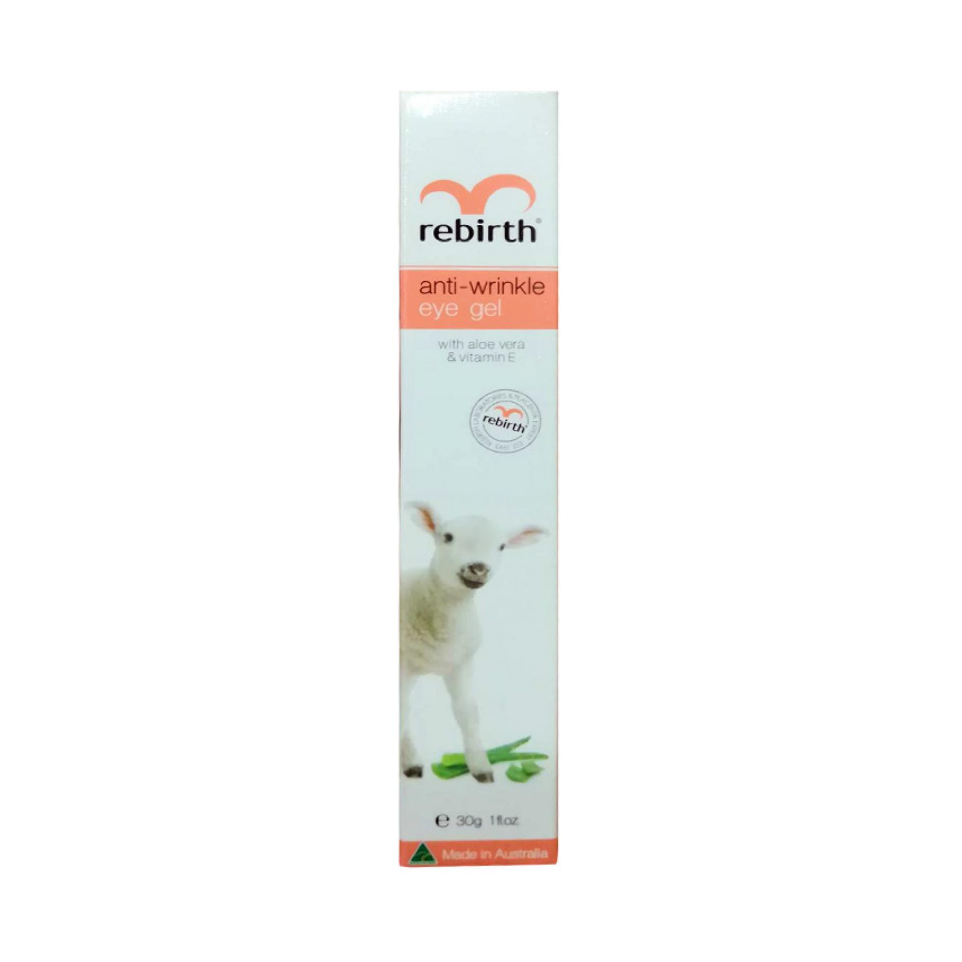 ส่วนลด Rebirth anti-wrinkle eye gel with aloe vera & vitamin e เจลลดรอยเหี่ยวย่นรอบดวงตา 30g (1 ชิ้น) ส่วนลด Rebirth anti-wrinkle eye gel with aloe vera & vitamin e เจลลดรอยเหี่ยวย่นรอบดวงตา 30g (1 ชิ้น)
