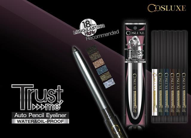 ดินสอเขียนขอบตากันน้ำ COSLUXE AUTO PENCIL EYELINER TRUST ME/WINK
