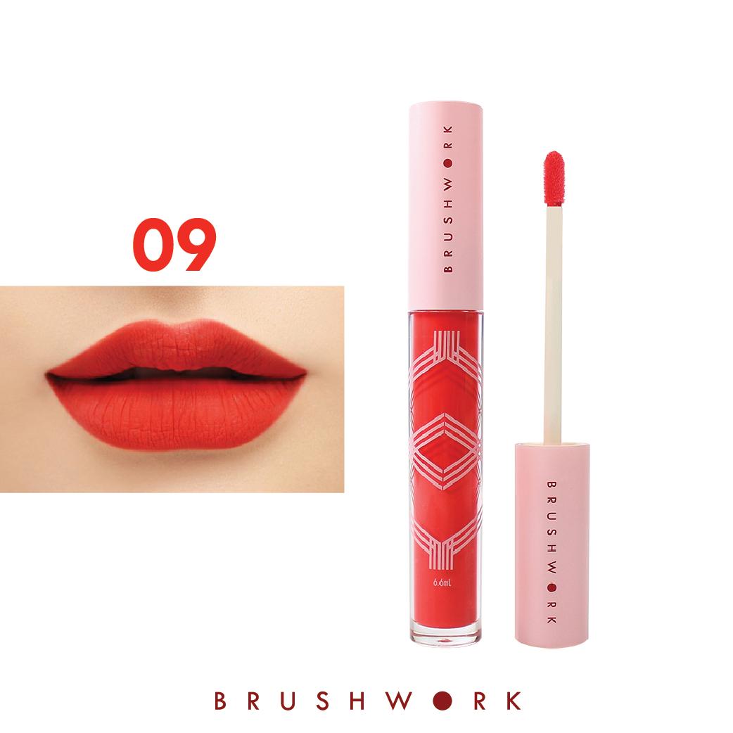 BRUSHWORK ลิปแมทที่ดีที่สุด เนื้อเนียนบำรุงอัดแน่น ไม่แห้งแตก ติดทนนาน ลิปจิ้มจุ่ม ลิปสติก ลิปแมทท์ BRUSHWORK ลิปแมทที่ดีที่สุด เนื้อเนียนบำรุงอัดแน่น ไม่แห้งแตก ติดทนนาน ลิปจิ้มจุ่ม ลิปสติก ลิปแมทท์