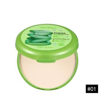 D2003 1pc Aloe Essence Powder Cake Moisturizing Smooth Foundation Pressed Powder Concealer Pores Cover Face Brighten Powder -CokkiCosmtic คอนดิชั่นเนอร์ คอนแทคเลอร์ โอเล่สูง ความเงางามชั้นเดียวช่วยควบคุมความมัน
