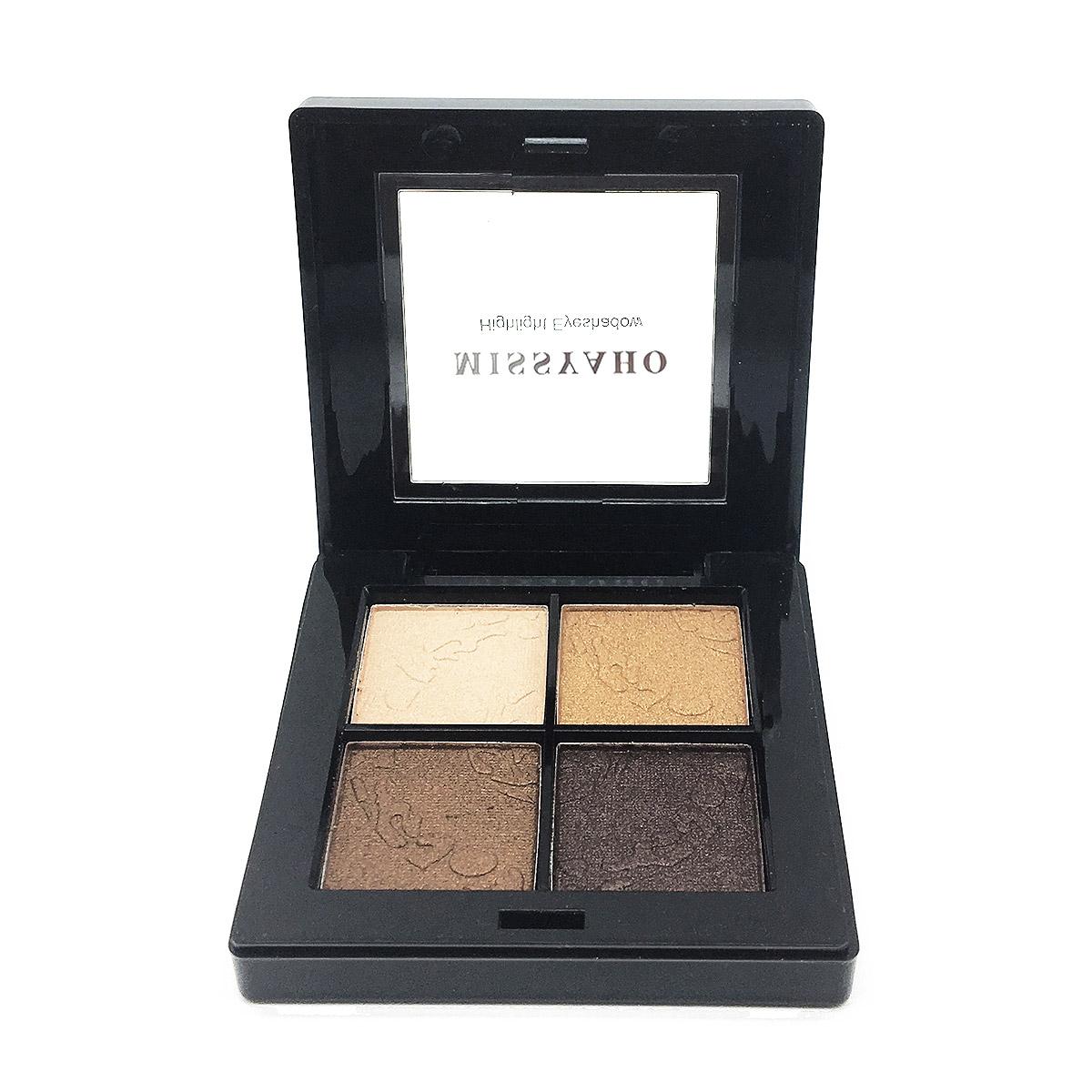 INSFREE YH302 สีสี่สีมีความละเอียดอ่อน มีน้ำและทนนาน มือใหม่ใช้ง่าย พอดีผิวมอยซ์เจอร์ไรเซอร์ยาวนาน color eyeshadow plate girl earth color orange pink pearl eye shadow does not fade color eye shadow plate-CokkiCosmetic