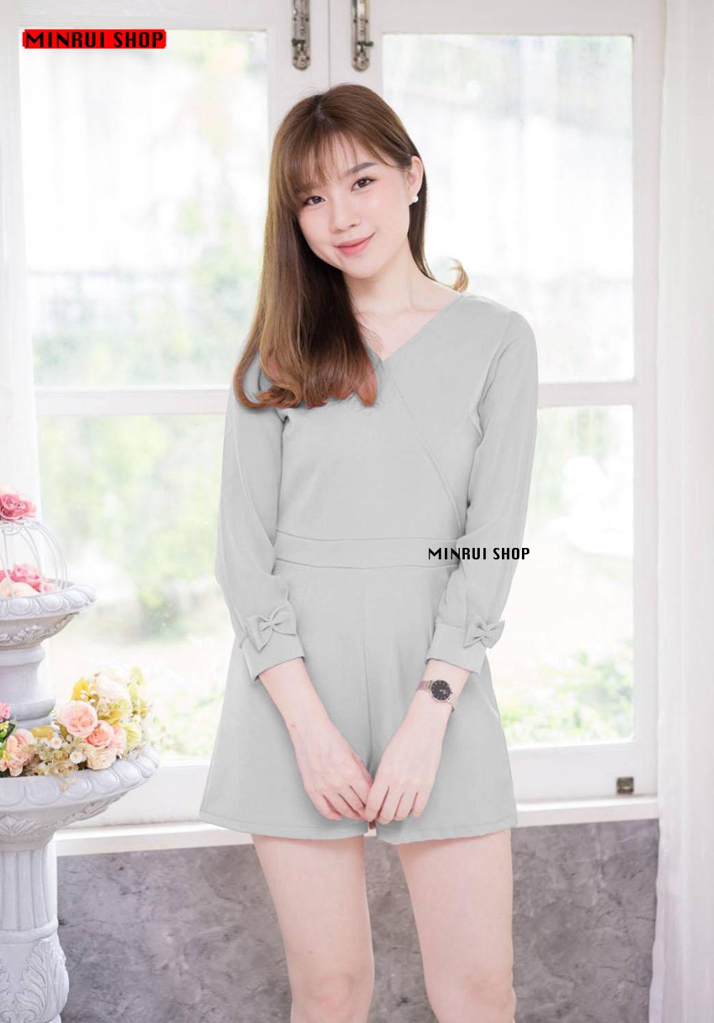 จั้มสูทผ้าฮานาโกะ S153 จั้มสูทผ้าฮานาโกะ S153