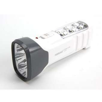 NSBAO ไฟฉาย LED 4+6 ดวง แบบชาร์จไฟ รุ่น nsb-3726 White NSBAO ไฟฉาย LED 4+6 ดวง แบบชาร์จไฟ รุ่น nsb-3726 White