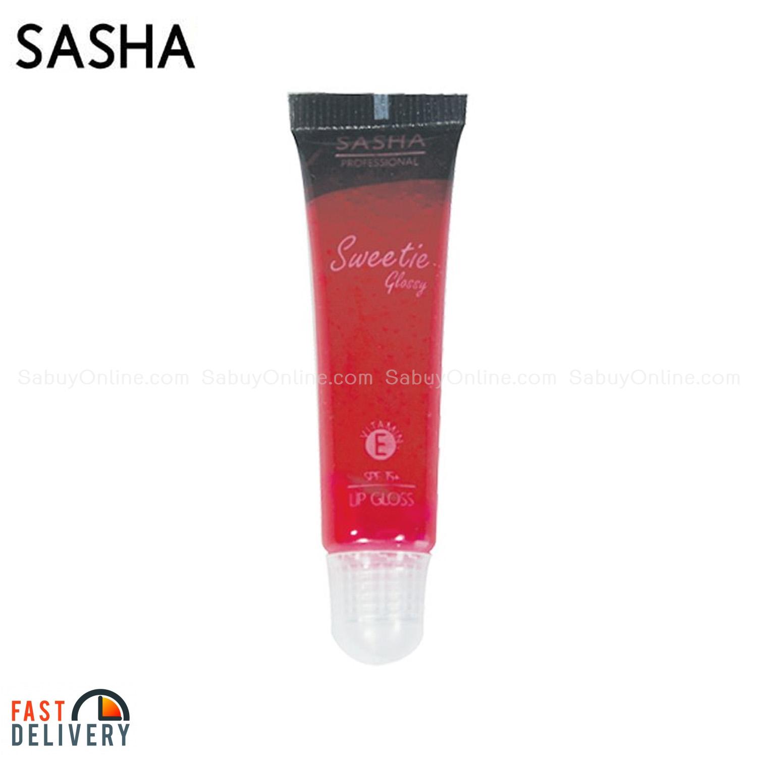 Sasha Sweety Glossy #2 ส้มแดง Sasha Sweety Glossy #2 ส้มแดง