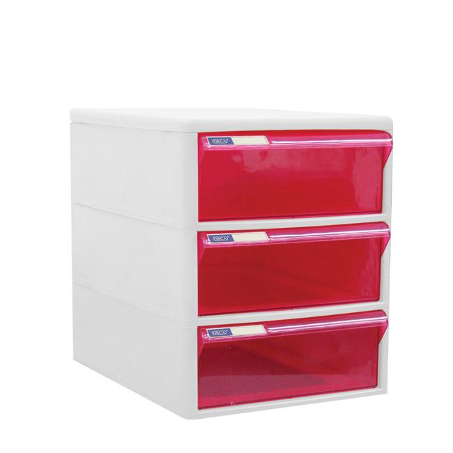ORCA ตู้เอกสาร TCB-3 / โครงขาวลิ้นชักใส 3 ชั้น ORCA ตู้เอกสาร TCB-3 / โครงขาวลิ้นชักใส 3 ชั้น