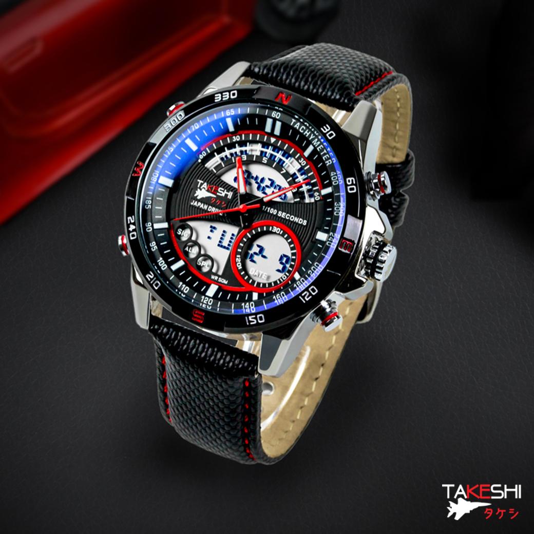 นาฬิกาข้อมือ เครื่องญี่ปุ่น แฟชั่น สปอร์ต เท่ TAKESHI MOTOR SPORT TK20Z CHRONOMETER WATCH นาฬิกาข้อมือ เครื่องญี่ปุ่น แฟชั่น สปอร์ต เท่ TAKESHI MOTOR SPORT TK20Z CHRONOMETER WATCH