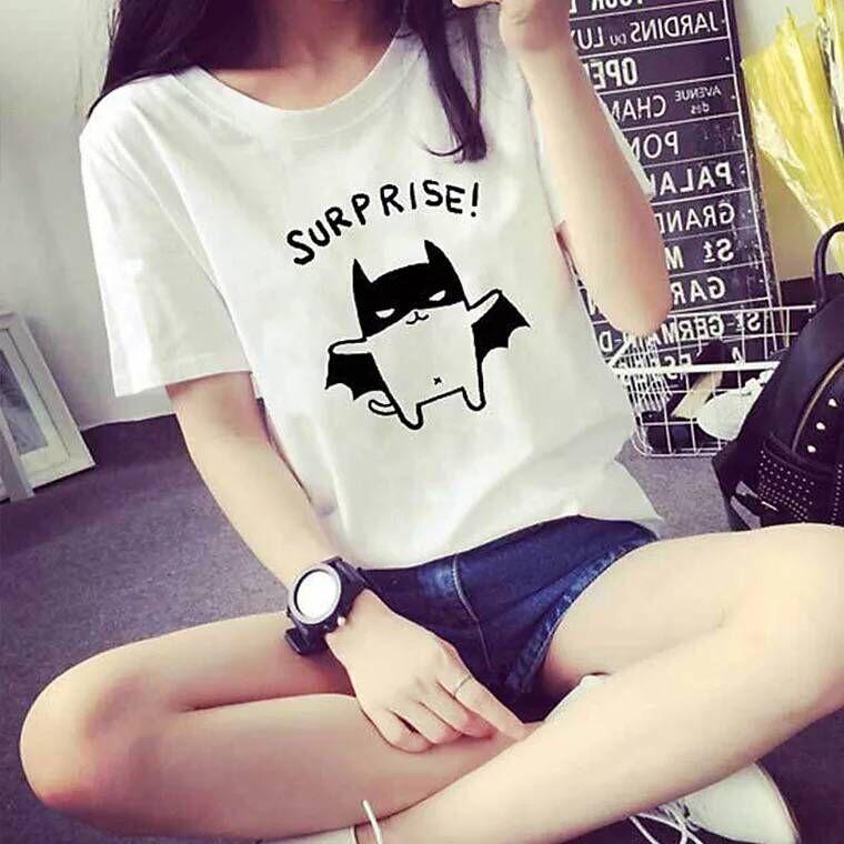 2018 เสื้อผ้าแฟชั่น สำหรับฤดูร้อนเสื้อผ้าหญิงหลวมรุ่นยาวปานกลางเสื้อยืดแขนสั้นลำลองเสื้อออลจังเสื้อรองในนักเรียนหญิง 2018 เสื้อผ้าแฟชั่น สำหรับฤดูร้อนเสื้อผ้าหญิงหลวมรุ่นยาวปานกลางเสื้อยืดแขนสั้นลำลองเสื้อออลจังเสื้อรองในนักเรียนหญิง