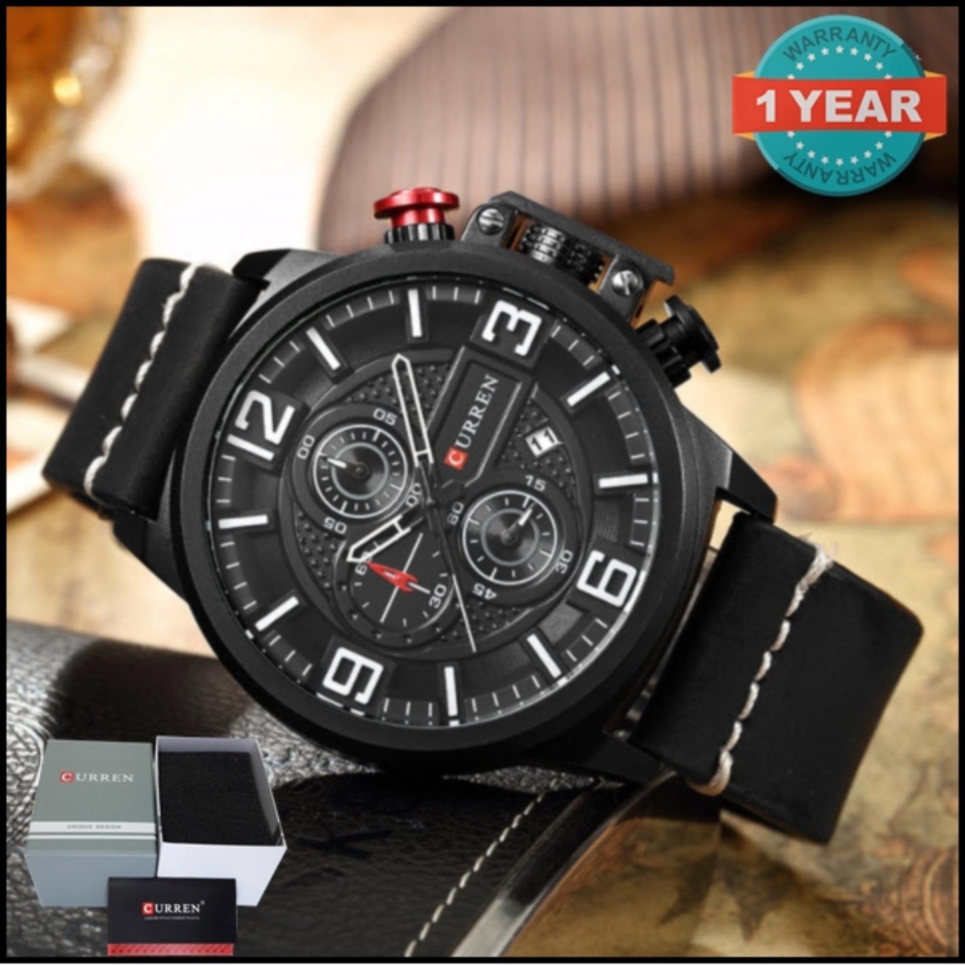 Curren นาฬิกาข้อมือผู้ชาย แท้100% Chronograph เข็มด้านในเดินได้จริง มีวันที่ สายหนัง รุ่น C8278 พร้อมกล่องนาฬิกา CURREN สวยหรู Curren นาฬิกาข้อมือผู้ชาย แท้100% Chronograph เข็มด้านในเดินได้จริง มีวันที่ สายหนัง รุ่น C8278 พร้อมกล่องนาฬิกา CURREN สวยหรู