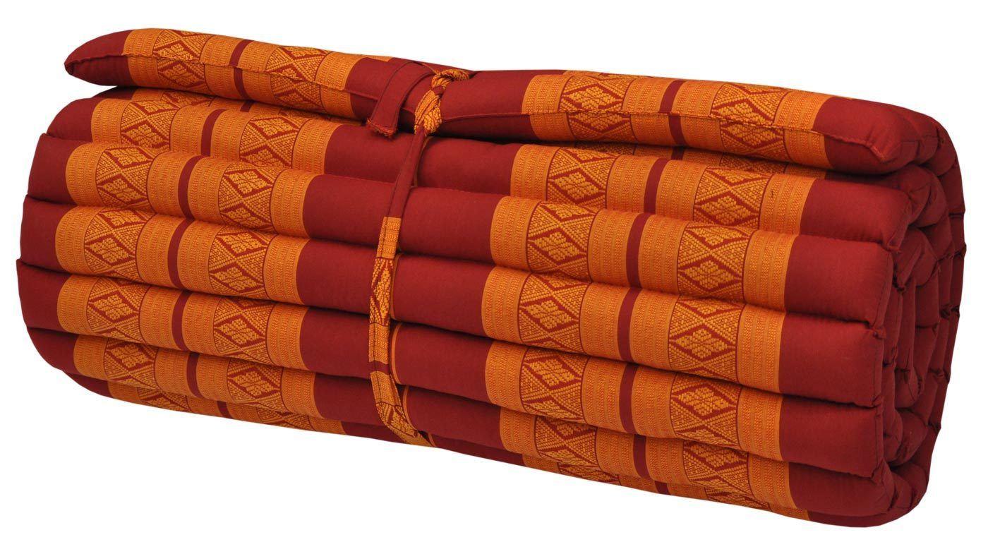 THAI PAN ที่นอนลูกระนาดผ้าขิด OTOP ตกแต่งบ้าน ขนาดประมาณ 80 x 200 x 4.5 ซม.Topper ท็อปเปอร์ เสริมเตียง Thai Roll Up Mattress Kapok100% Filled Camping Kapok THAI PAN ที่นอนลูกระนาดผ้าขิด OTOP ตกแต่งบ้าน ขนาดประมาณ 80 x 200 x 4.5 ซม.Topper ท็อปเปอร์ เสริมเตียง Thai Roll Up Mattress Kapok100% Filled Camping Kapok