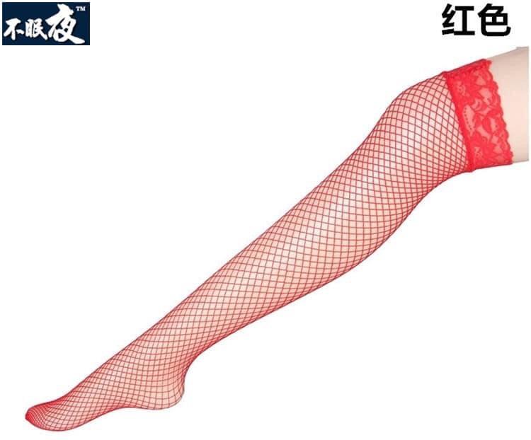 ถุงน่องตาข่าย ถุงน่อง ถุงน่องเซ็กซี่ ขอบลูกไม้ stockings 2สี