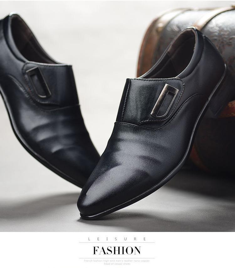 Casual shoes รองเท้าคัทชู รองเท้าหนัง (สีดำ)