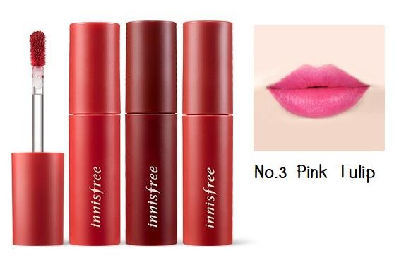 Innisfree Vivid cotton ink 4g ลิปสติกเนื้อลิควิดแมตต์ ชุ่มชื้นและอ่อนโยนต่อเรียวปาก