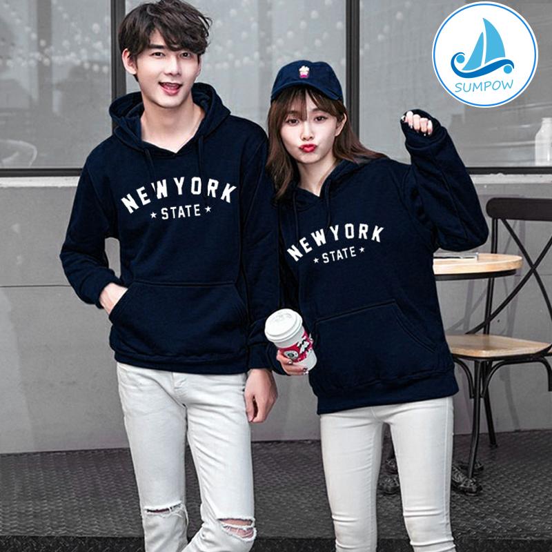 Sumpow เสื้อกันหนาว มีฮู้ด มีหมวก เสื้อกันหนาว เสื้อแขนยาว เสื้อฮู้ด เสื้อยืด เสื้อผ้าแฟชั่น Hoodie ลาย NEW YORK Sumpow เสื้อกันหนาว มีฮู้ด มีหมวก เสื้อกันหนาว เสื้อแขนยาว เสื้อฮู้ด เสื้อยืด เสื้อผ้าแฟชั่น Hoodie ลาย NEW YORK