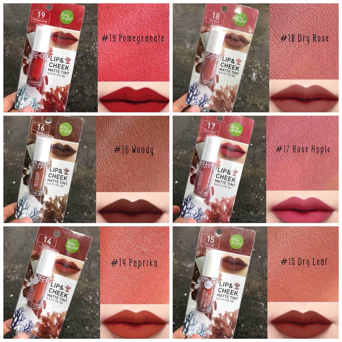 Baby Bright Lip & Cheek Matte Tint 2.4g ลิป baby bright เบบี้ไบร์ท ลิปแอนด์ชีคแมทท์ทินท์ Baby Bright Lip & Cheek Matte Tint 2.4g ลิป baby bright เบบี้ไบร์ท ลิปแอนด์ชีคแมทท์ทินท์