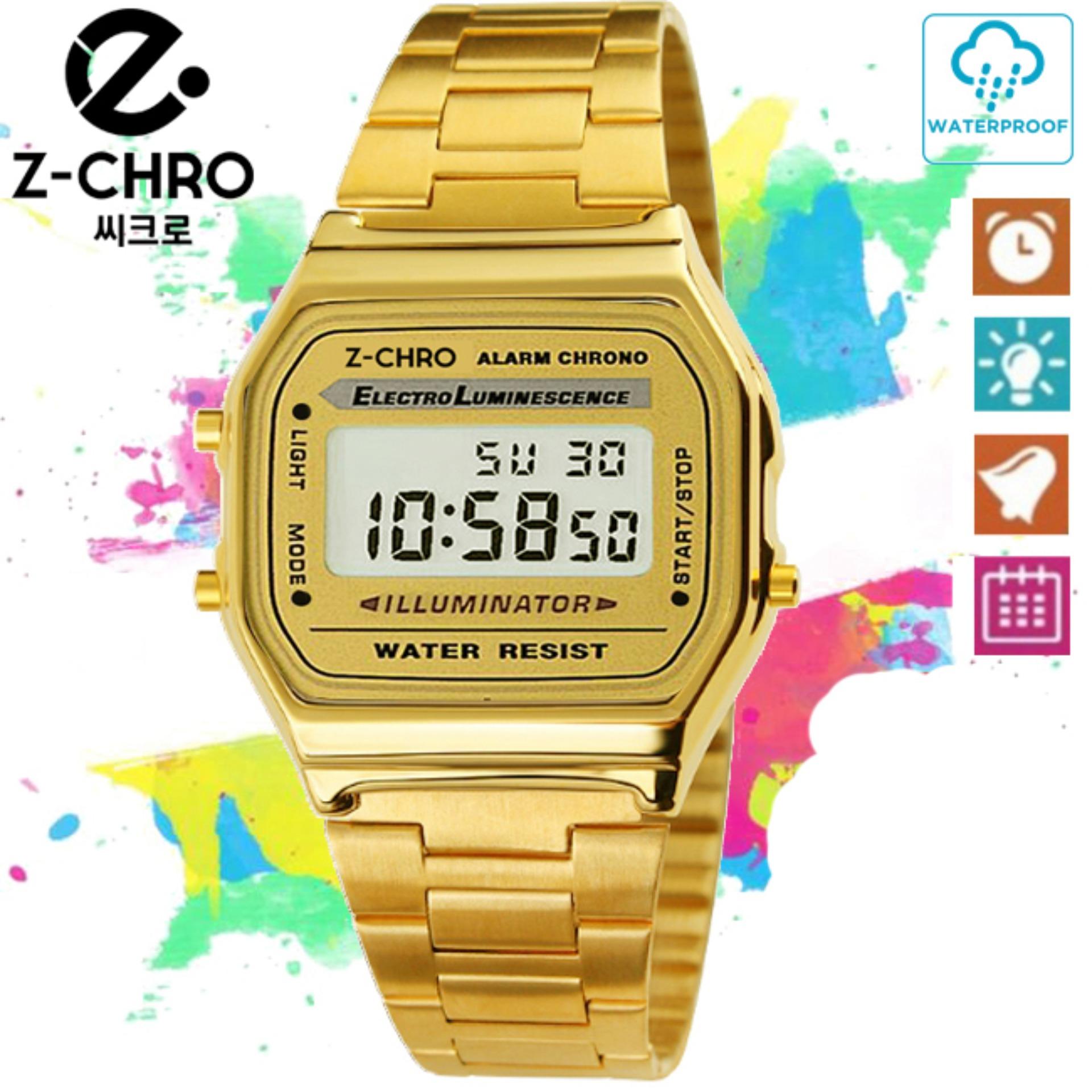 Z-CHRO แท้ 100% นาฬิกาข้อมือ สไตล์ Casual Bussiness สายแสตนเลสแท้ ฟังก์ชั่น แสดงเวลาแบบ 24H ตั้งปลุก จับเวลา ไฟ LED กันน้ำ Z-CHRO รุ่น ZC-W71804 Z-CHRO แท้ 100% นาฬิกาข้อมือ สไตล์ Casual Bussiness สายแสตนเลสแท้ ฟังก์ชั่น แสดงเวลาแบบ 24H ตั้งปลุก จับเวลา ไฟ LED กันน้ำ Z-CHRO รุ่น ZC-W71804