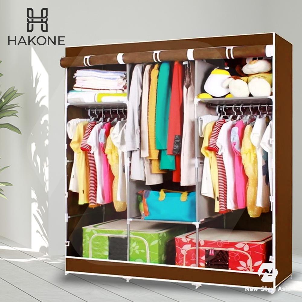 Hakone ตู้เสื้อผ้า 3 บล็อค สไตล์ญี่ปุ่น โครงสร้างเหล็กพ่นกันสนิม พร้อมผ้าคลุมกันน้ำ กันฝุ่น Hakone ตู้เสื้อผ้า 3 บล็อค สไตล์ญี่ปุ่น โครงสร้างเหล็กพ่นกันสนิม พร้อมผ้าคลุมกันน้ำ กันฝุ่น