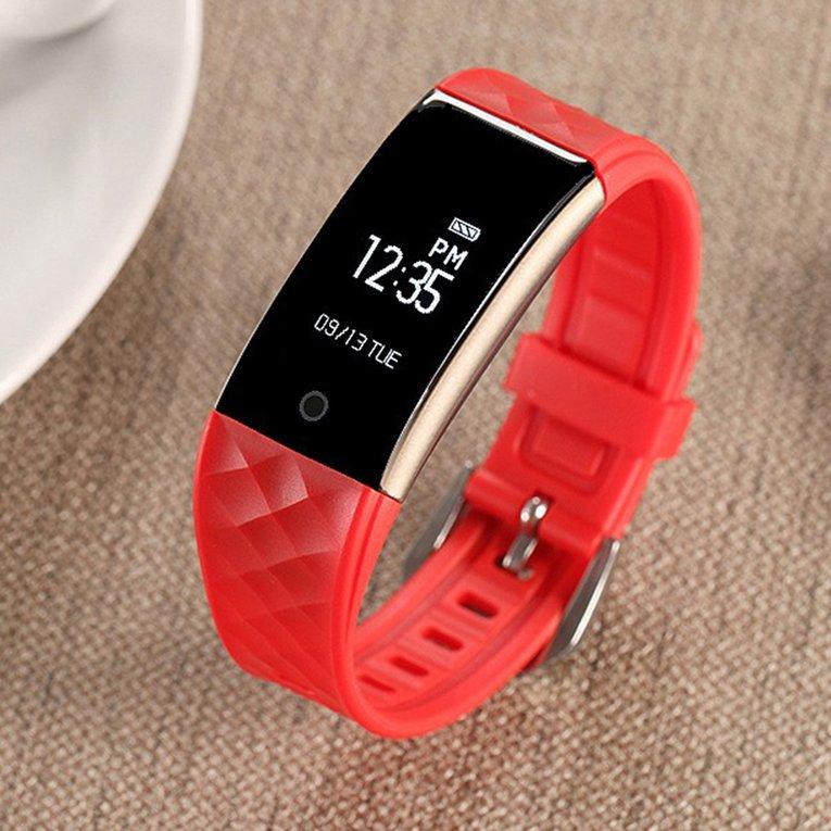 LEMFO S2 0.96 นิ้ว OLED อัตราการเต้นของหัวใจเตือนสายเรียกเข้าสมาร์ทสร้อยข้อมือ