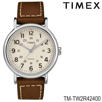 Timex TM-TW2R42400 นาฬิกาข้อมือผู้ชาย สายหนัง สีน้ำตาล Timex TM-TW2R42400 นาฬิกาข้อมือผู้ชาย สายหนัง สีน้ำตาล
