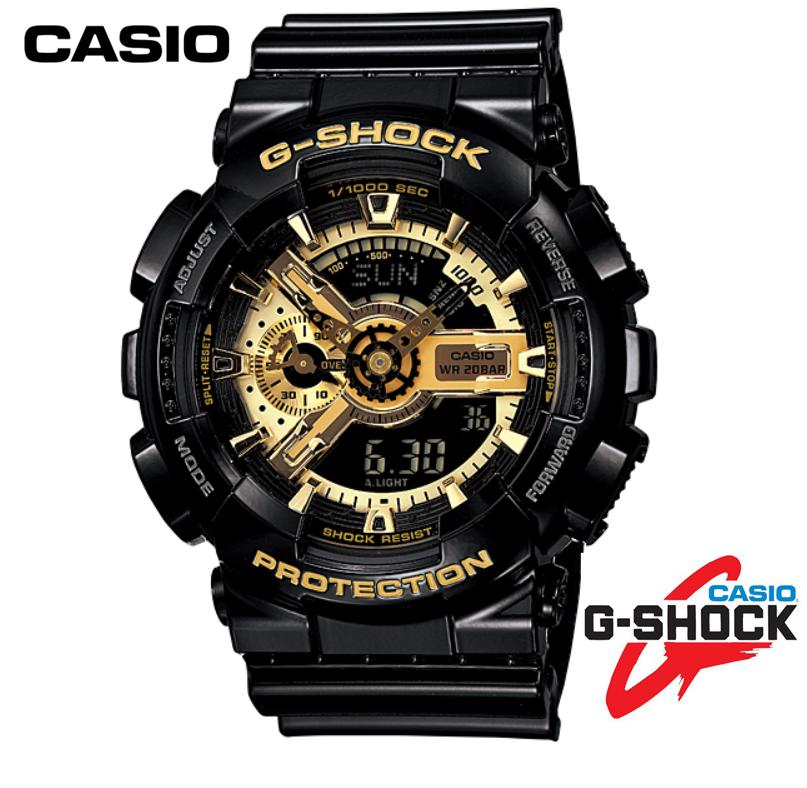 CASIO G-SHOCK นาฬิกาข้อมือผู้ชาย สายเรซิ่น รุ่น GA-110GB-1ADR นาฬิกาข้อผู้ชาย สายเรซินสีดำ (สินค้าขายดี)มีการรับประกันจากผู้ขาย(2 ปี) มั่นใจ ของแท้ 100% ประกัน CMG 1 ปีเต็ม