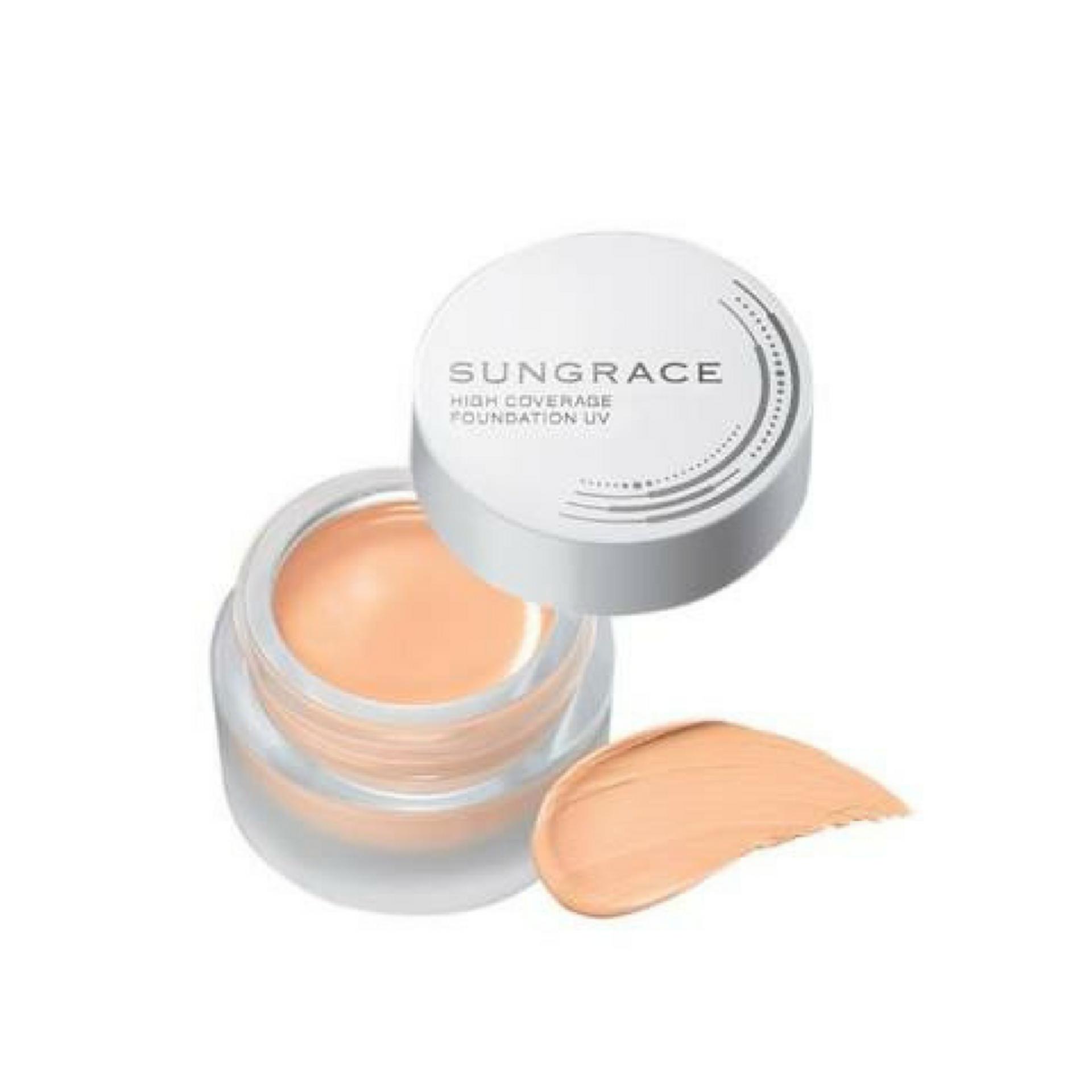 SUNGRACE HIGH COVERAGE FOUNDATION UV SPF42PA++++รองพื้น&คอนซีลเลอร์ ปกปิดขั้นสุด 10ml